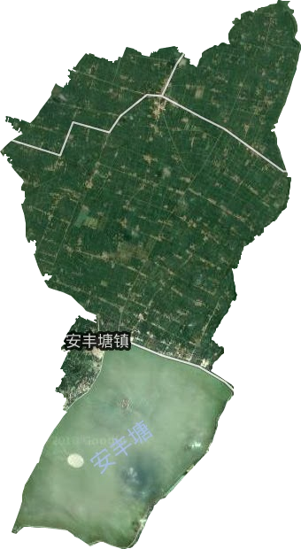 安丰塘镇卫星图