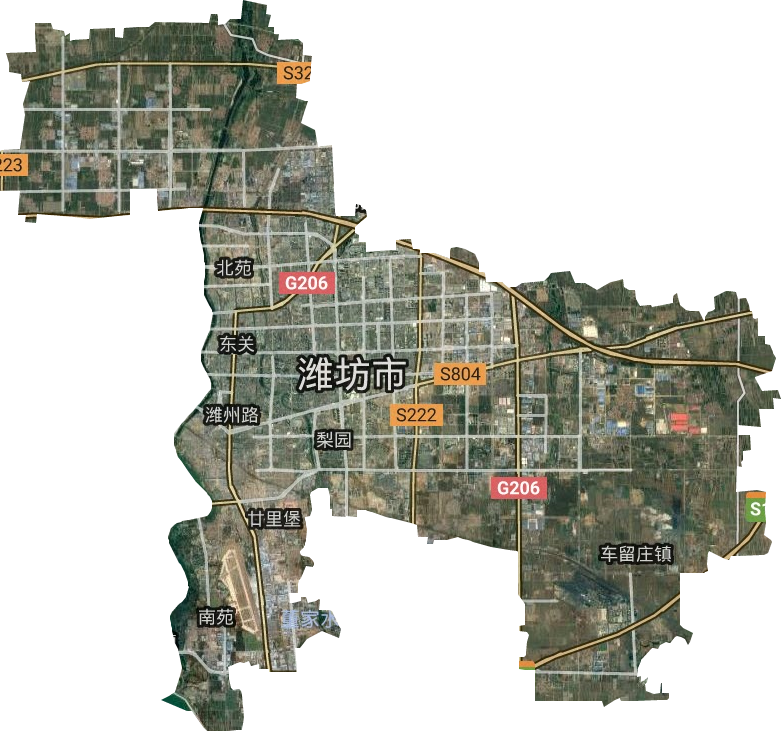 奎文区卫星图
