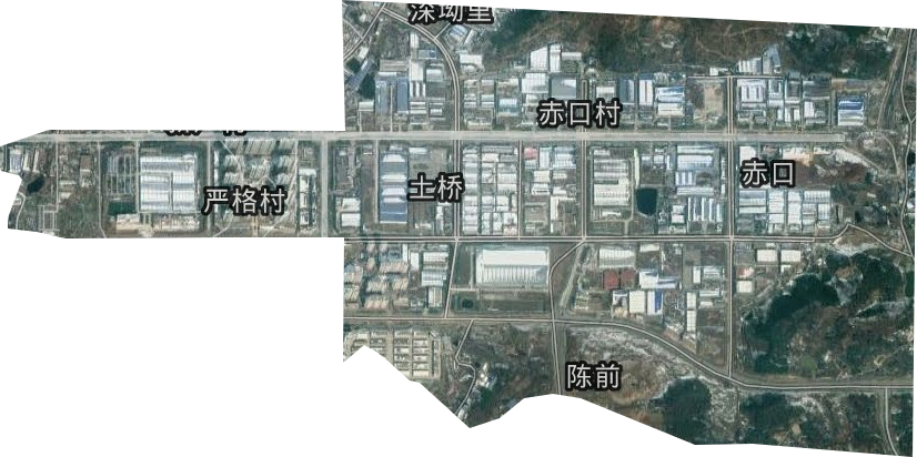 花山经济开发区卫星图