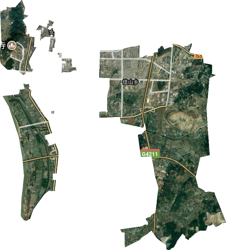 佳山乡卫星图