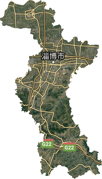 淄博市卫星图