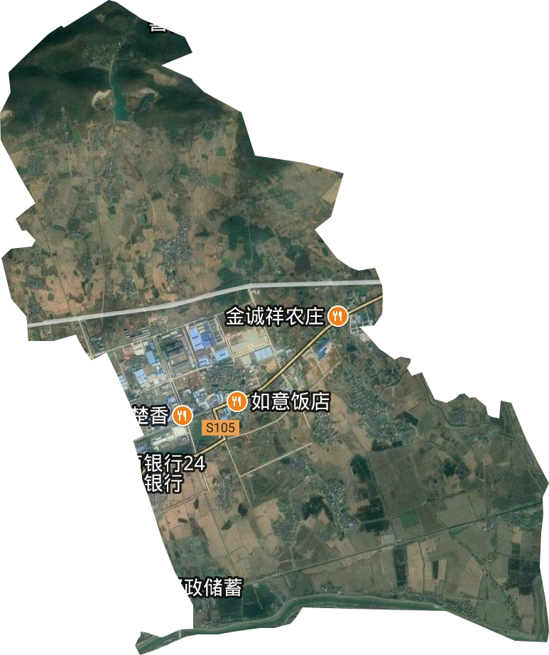 安徽含山经济开发区卫星图