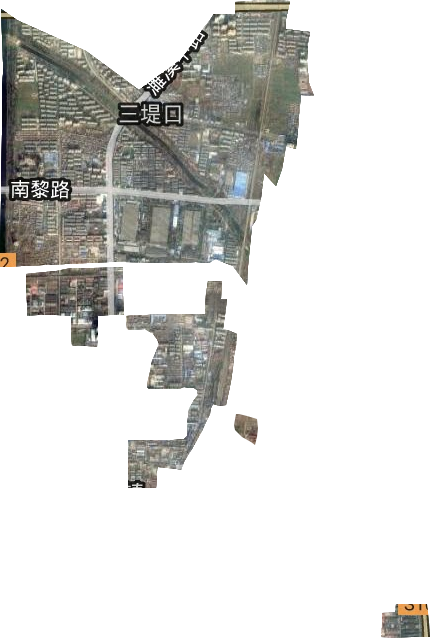 三堤口街道卫星图