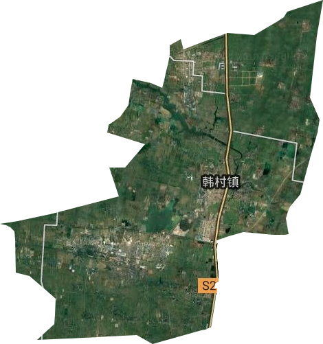 韩村镇卫星图