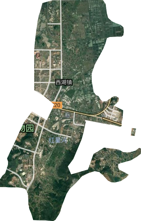 西湖镇卫星图