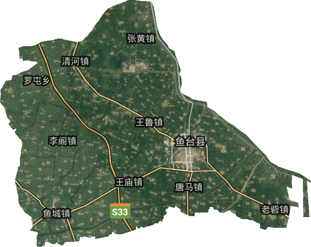 鱼台县卫星图