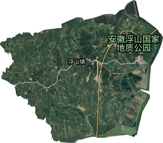 浮山镇卫星图