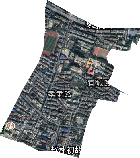 孝肃路街道卫星图