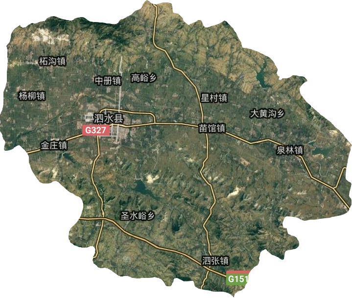 泗水县卫星图