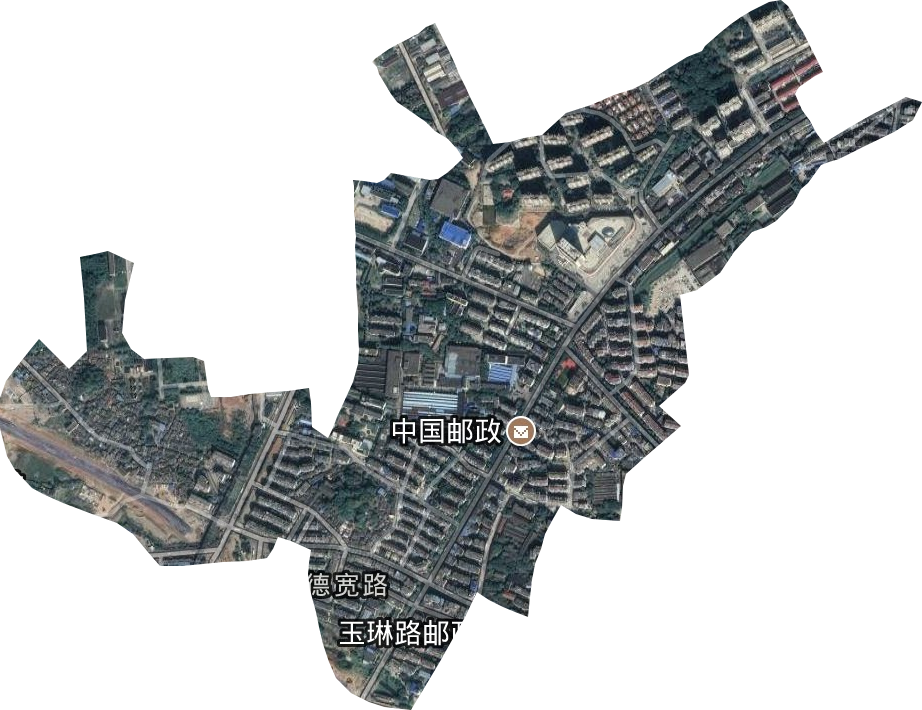 德宽路街道卫星图