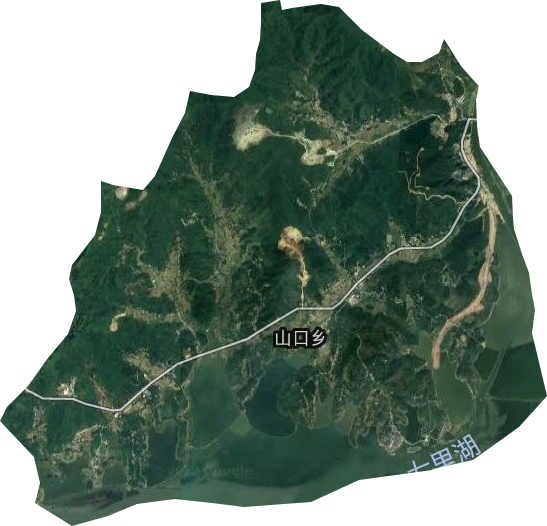 山口乡卫星图