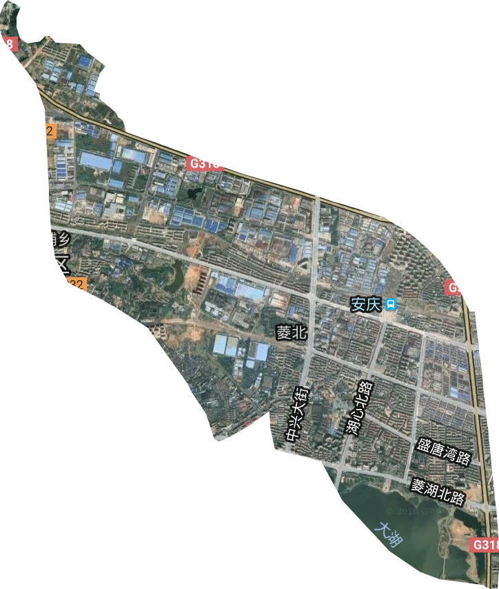 菱北街道卫星图