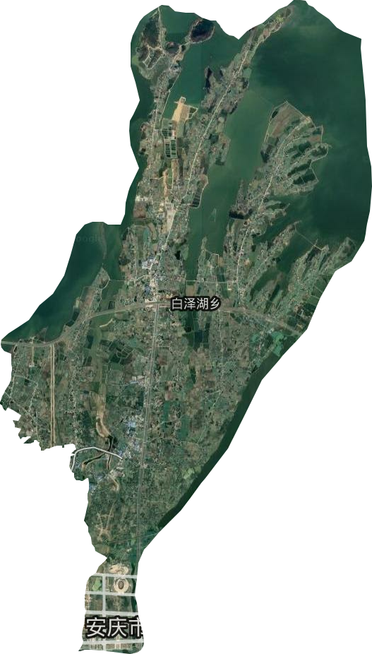 白泽湖乡卫星图