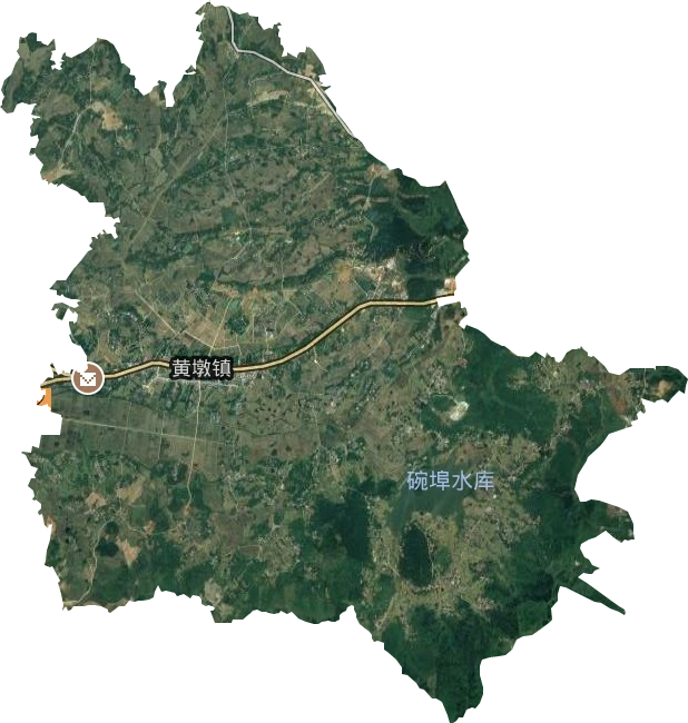 黄墩镇卫星图