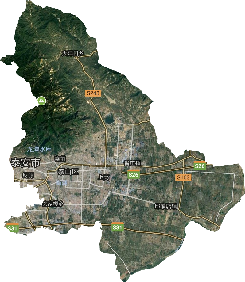 泰山区卫星图