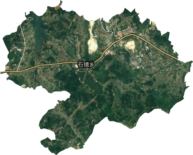 石镜乡卫星图