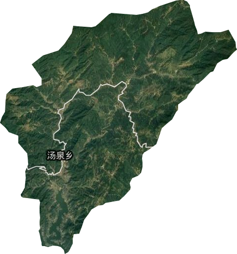 汤泉乡卫星图