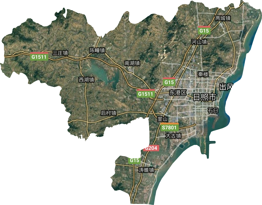 东港区卫星图