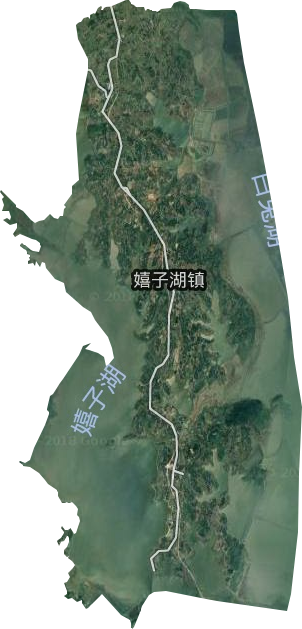 嬉子湖镇卫星图