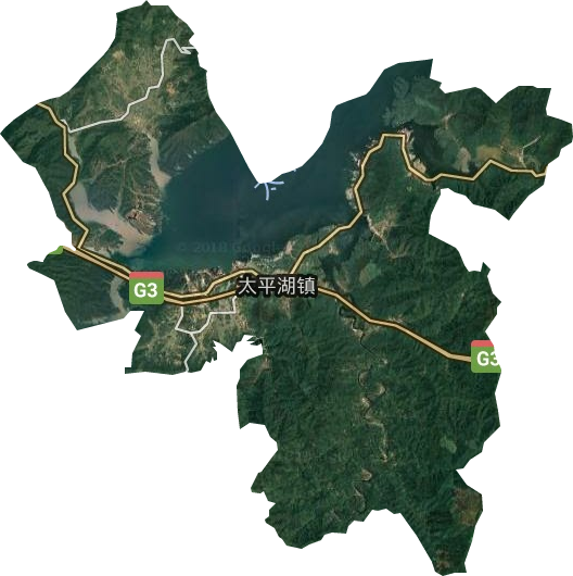 太平湖镇卫星图