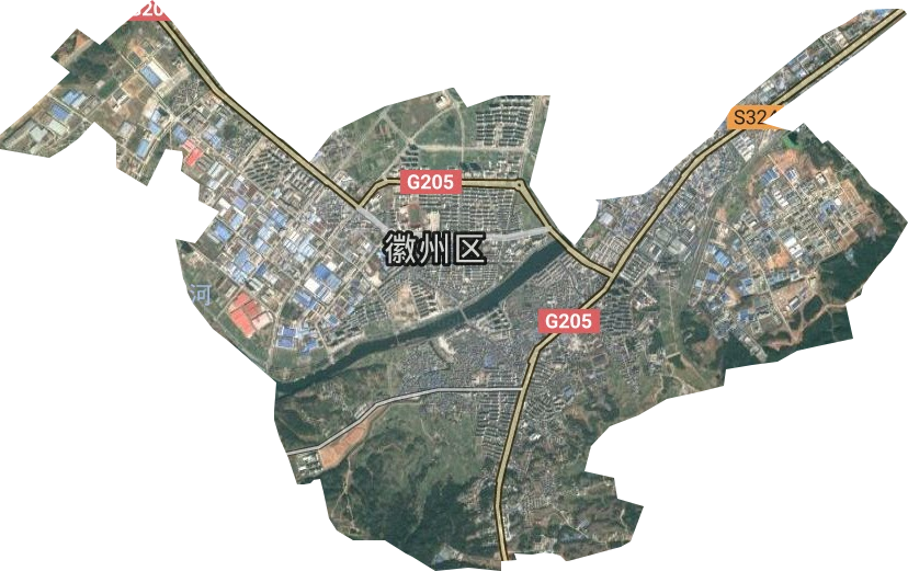 徽州街道卫星图