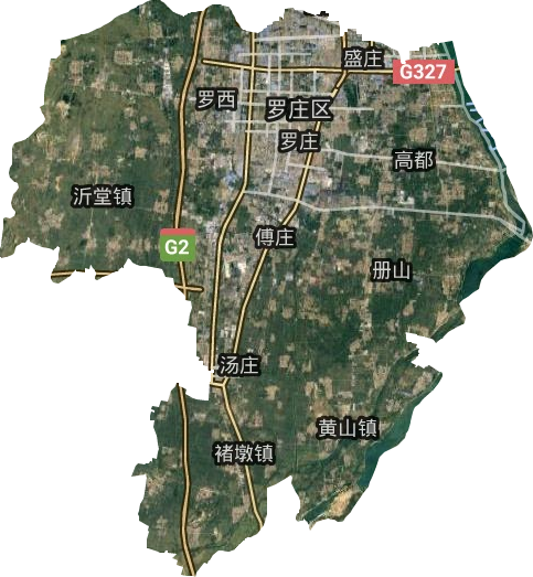 罗庄区卫星图