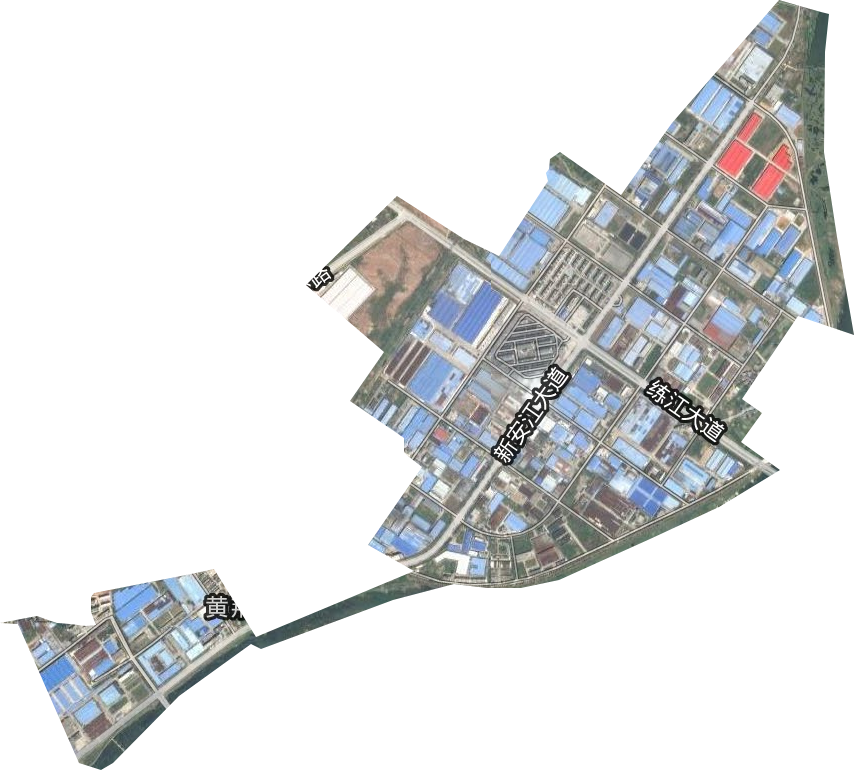 歙县经济开发区卫星图