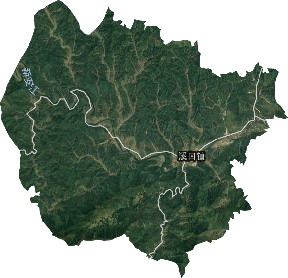 溪口镇卫星图