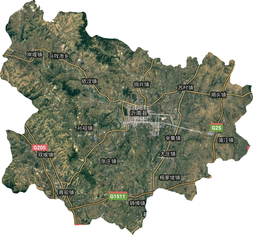 沂南县高清卫星地图,沂南县高清谷歌卫星地图