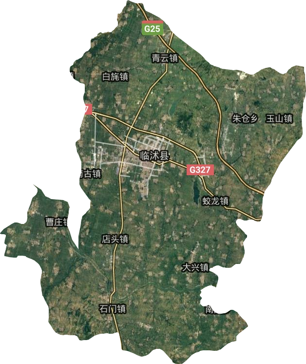 临沭县卫星图