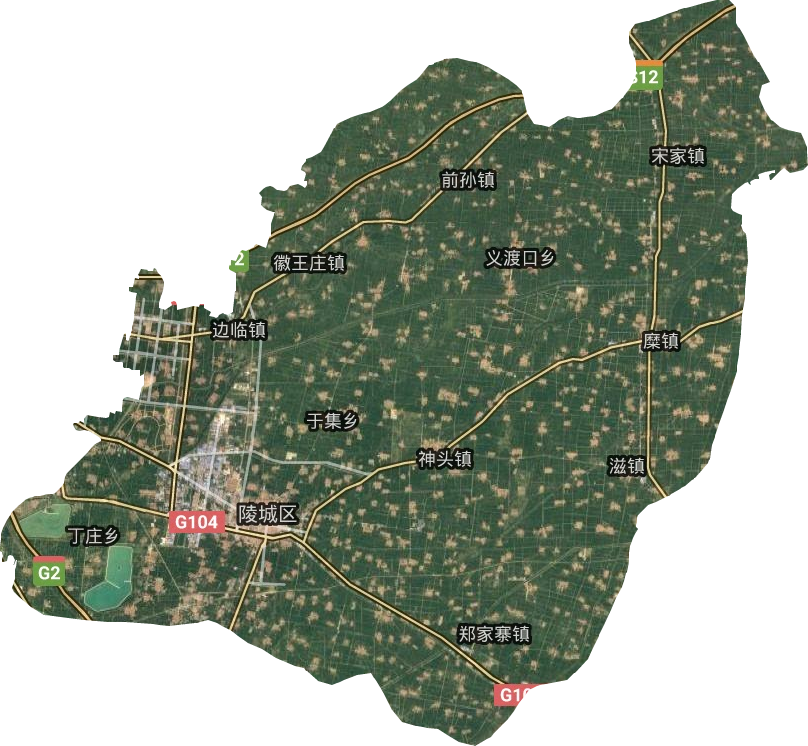 陵城区卫星图