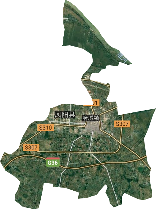 府城镇卫星图