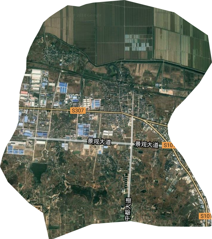 凤阳县工业园区卫星图