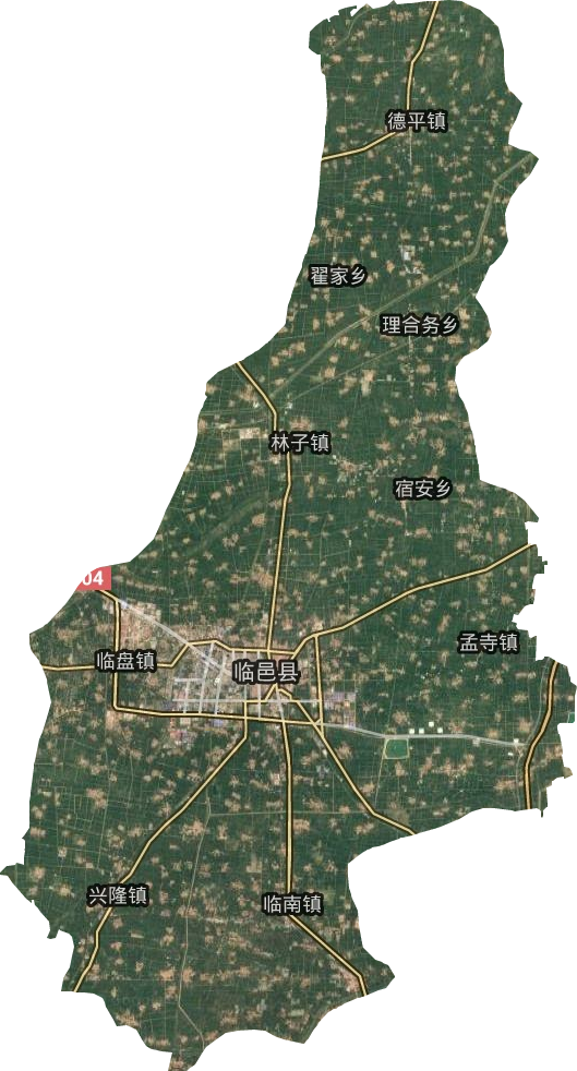 临邑县卫星图