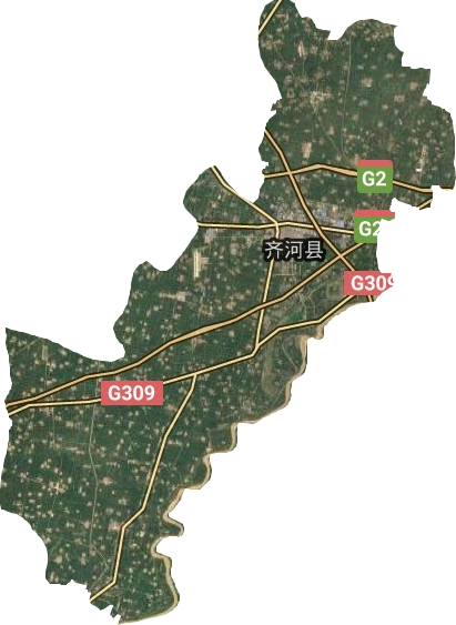 齐河县卫星图