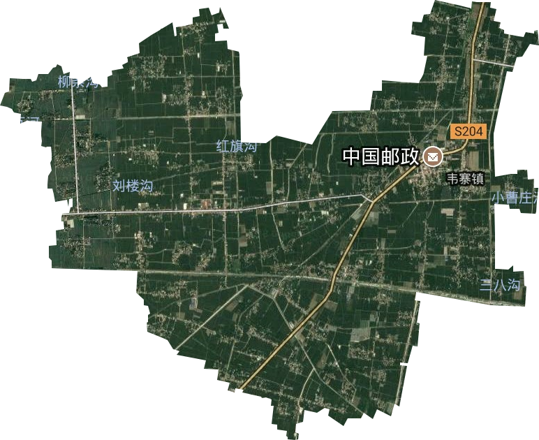 韦寨镇卫星图