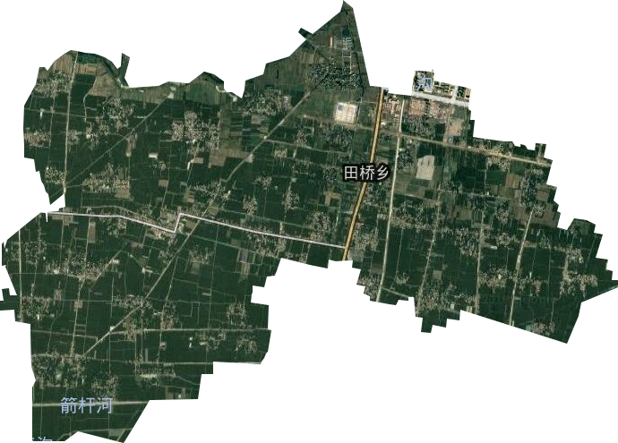 田桥乡卫星图
