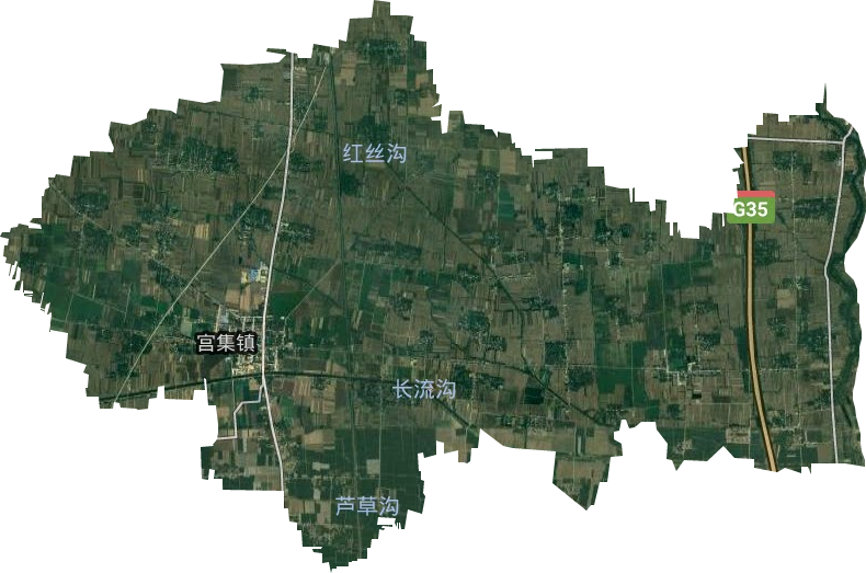 宫集镇卫星图