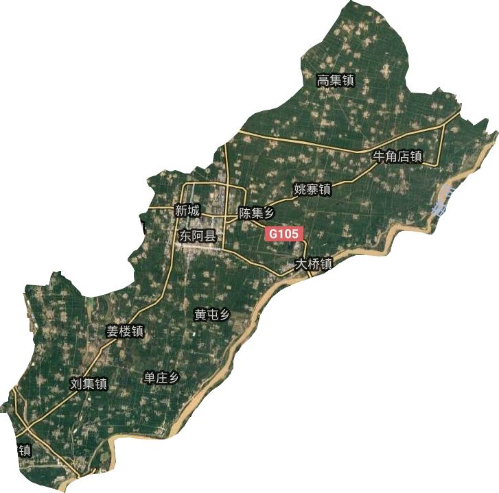 东阿县卫星图