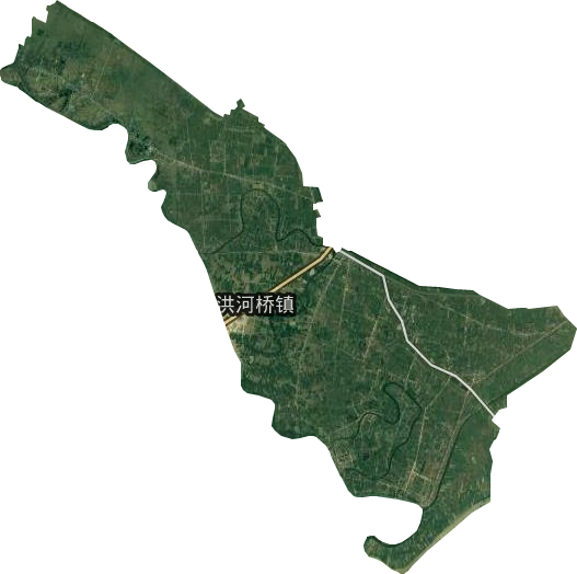 洪河桥镇卫星图