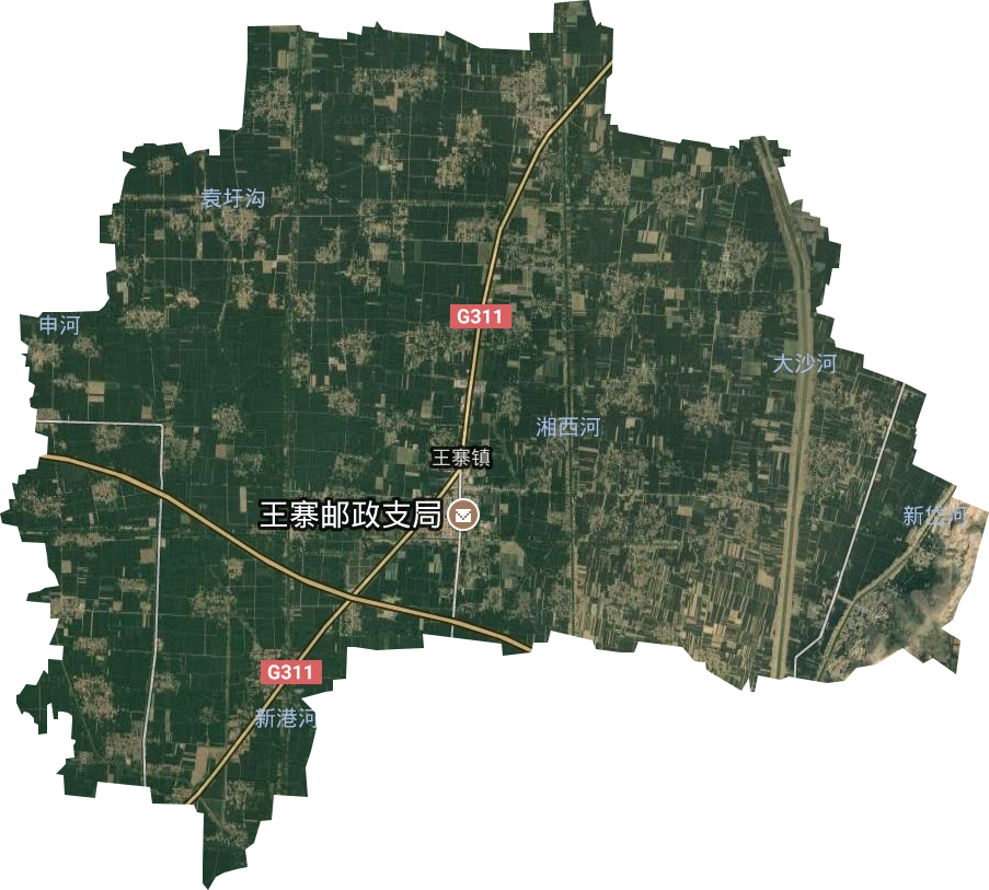 王寨镇卫星图
