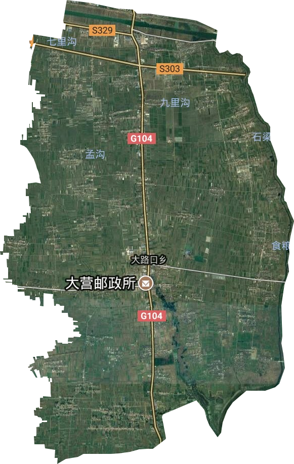 大路口乡卫星图