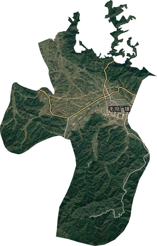 毛坦厂镇卫星图