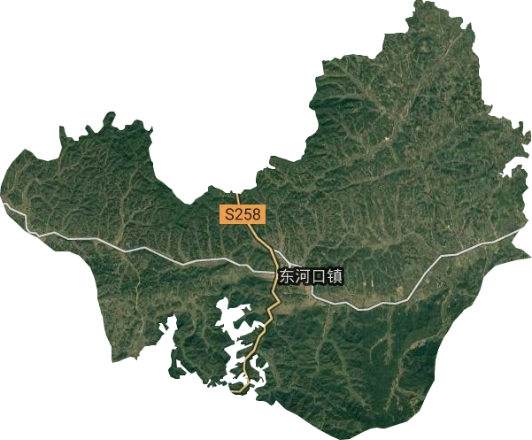 东河口镇卫星图