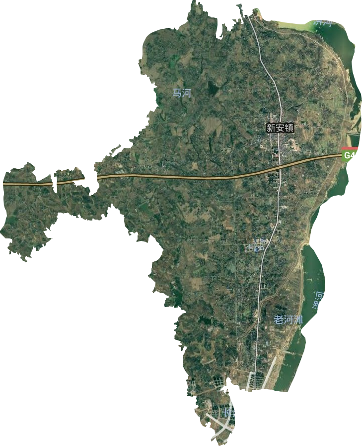 新安镇卫星图