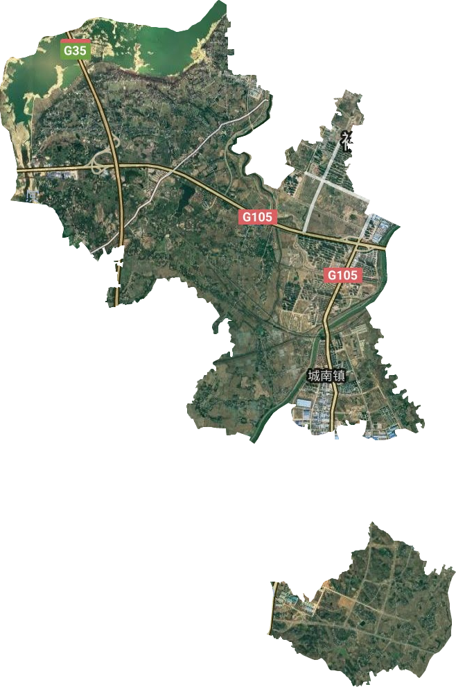 城南镇卫星图