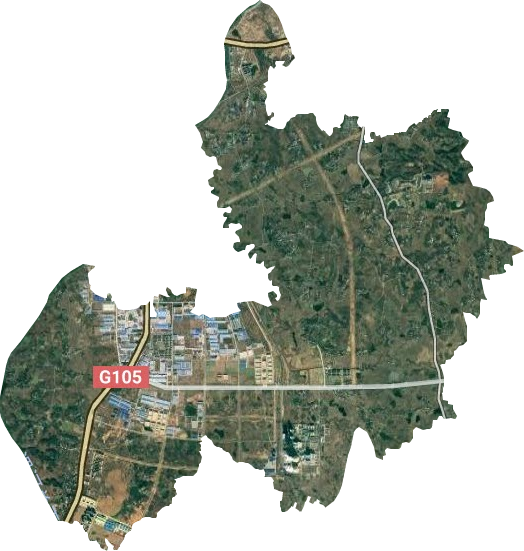 六安市裕安区经济开发区卫星图