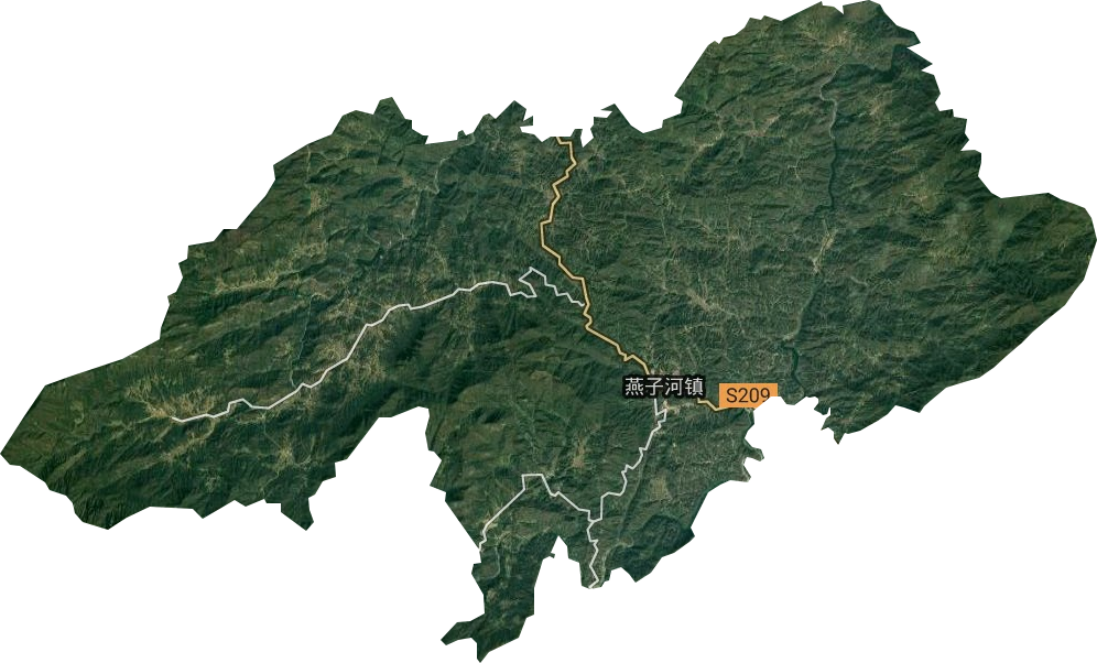 燕子河镇卫星图