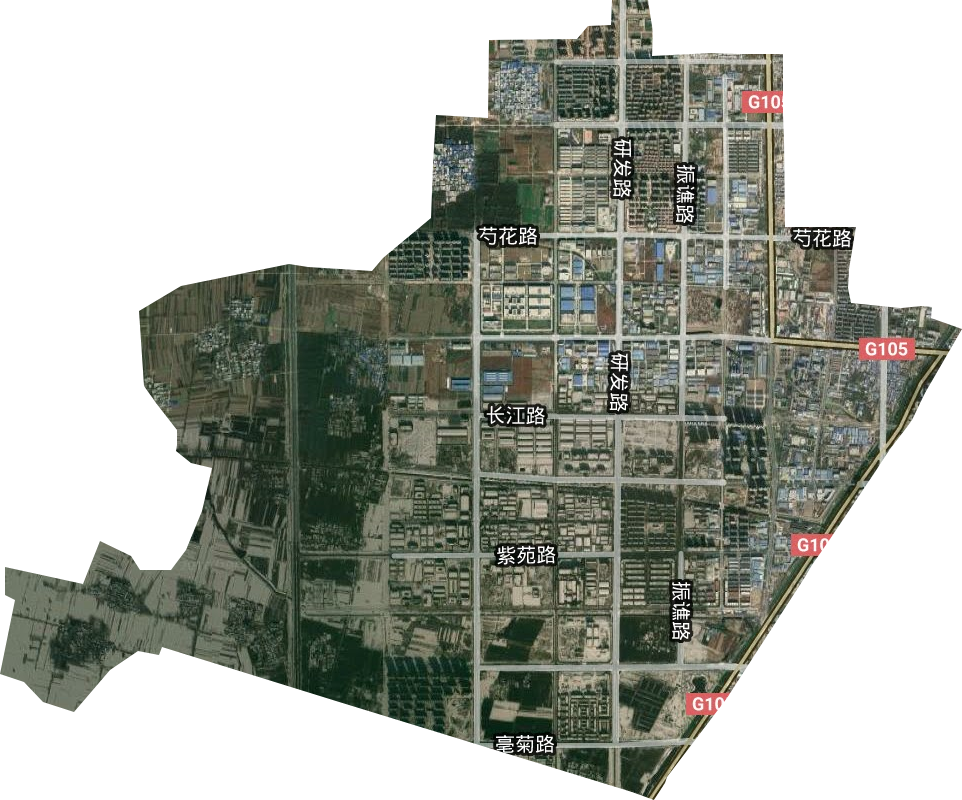 安徽亳州工业园区卫星图