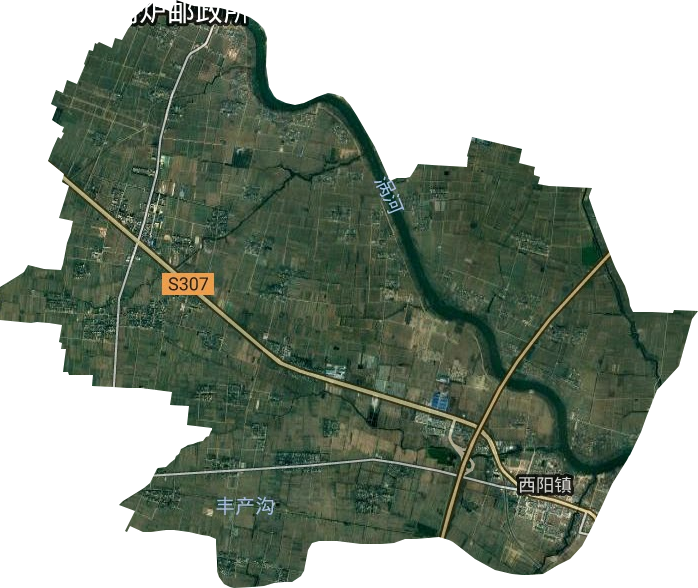 西阳镇卫星图